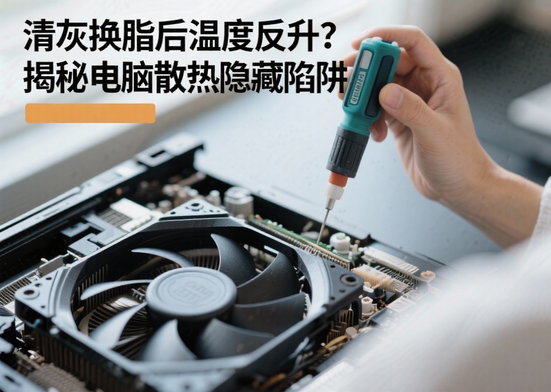 “清灰换脂后温度反升？揭秘电脑散热的隐藏陷阱”