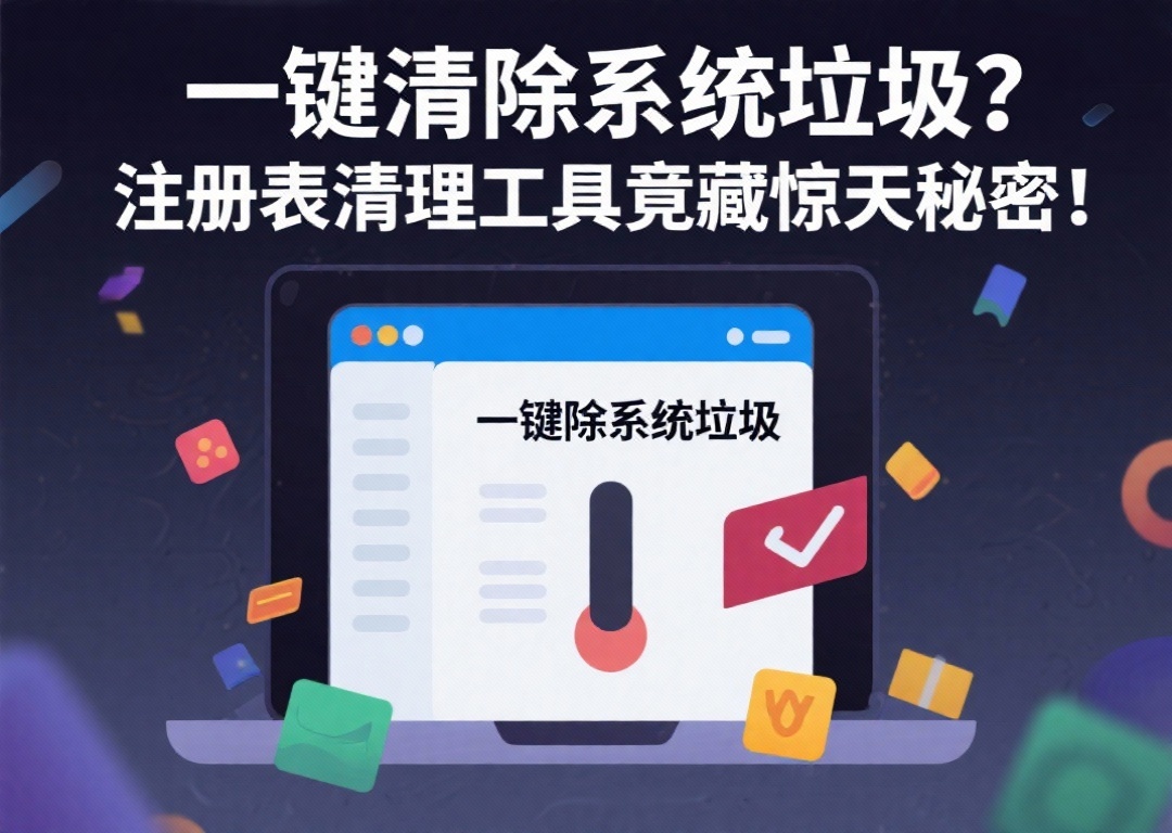 “一键清除系统垃圾？注册表清理工具竟藏惊天秘密！”