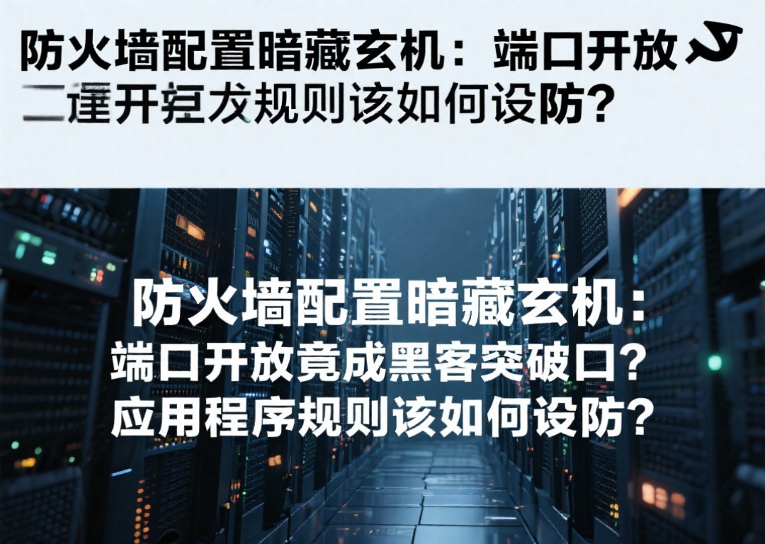 “防火墙配置暗藏玄机：端口开放竟成黑客突破口？应用程序规则该如何设防？”