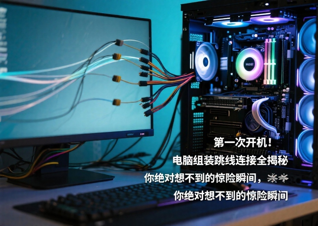 第一次开机！电脑组装跳线连接全揭秘，你绝对想不到的惊险瞬间
