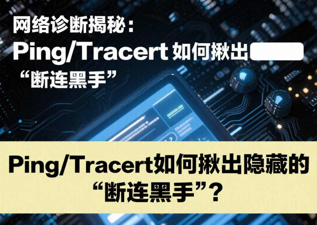 网络诊断揭秘：Ping/Tracert如何揪出隐藏的‘断连黑手’？